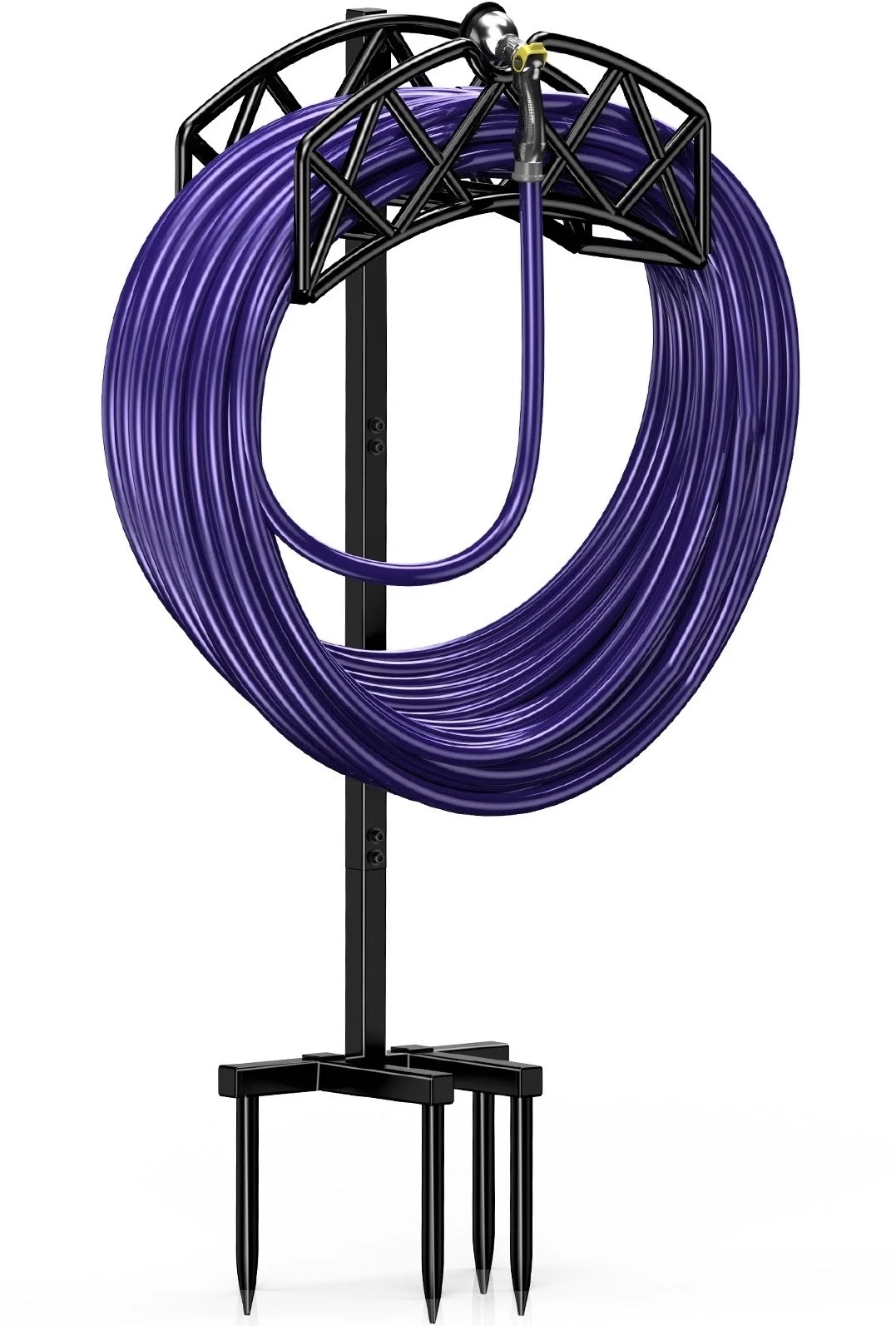 Garden Hose Holder, Freestanding Water Hose Holder Detachable Heavy Duty Hose Holder Garden Hose Storage for Outside Yard Lawn