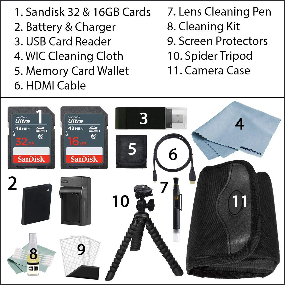 Canon Powershot SX740 HS 4K Video Digital Camera Black + Advanced Bundle