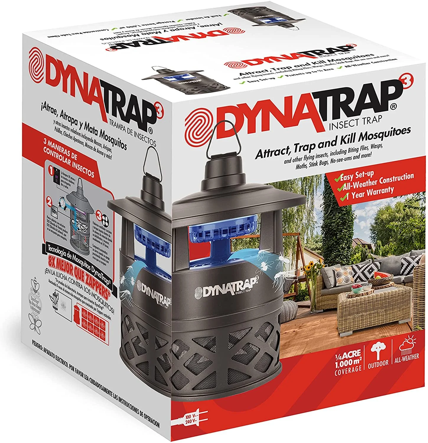 DynaTrap Tungsten DT160-TUN Acre Decora Outdoor Mosquito and Insect Trap