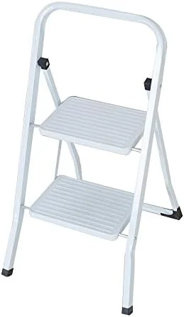 HYHBIBOOM 2 Step Ladder with Handgrip Folding Heavy Duty Step Stool with Wide Foot Platform for Home Kitchen 330lbs Capacity
