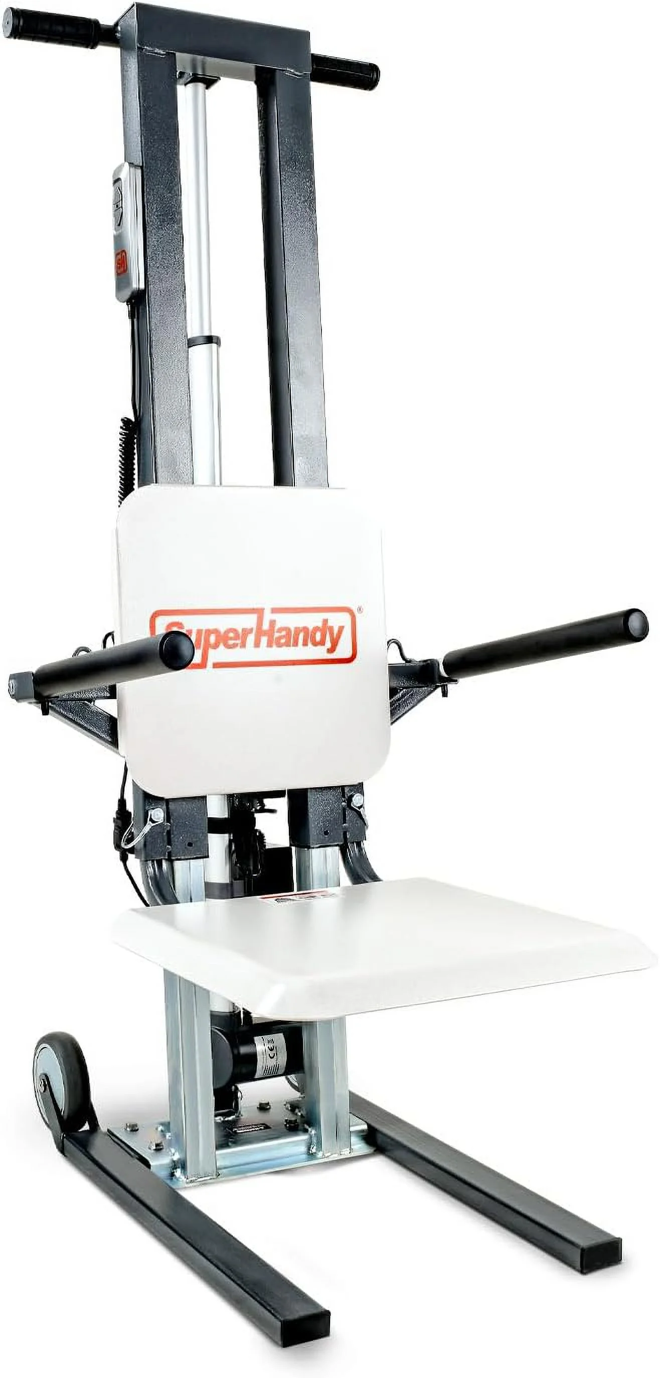 SuperHandy Electric Floor Lift for Seniors and Disabled - Portable, Adjustable, 440Lbs Weight Limit, Ergonomic Design, Dual Power, Easy Storage