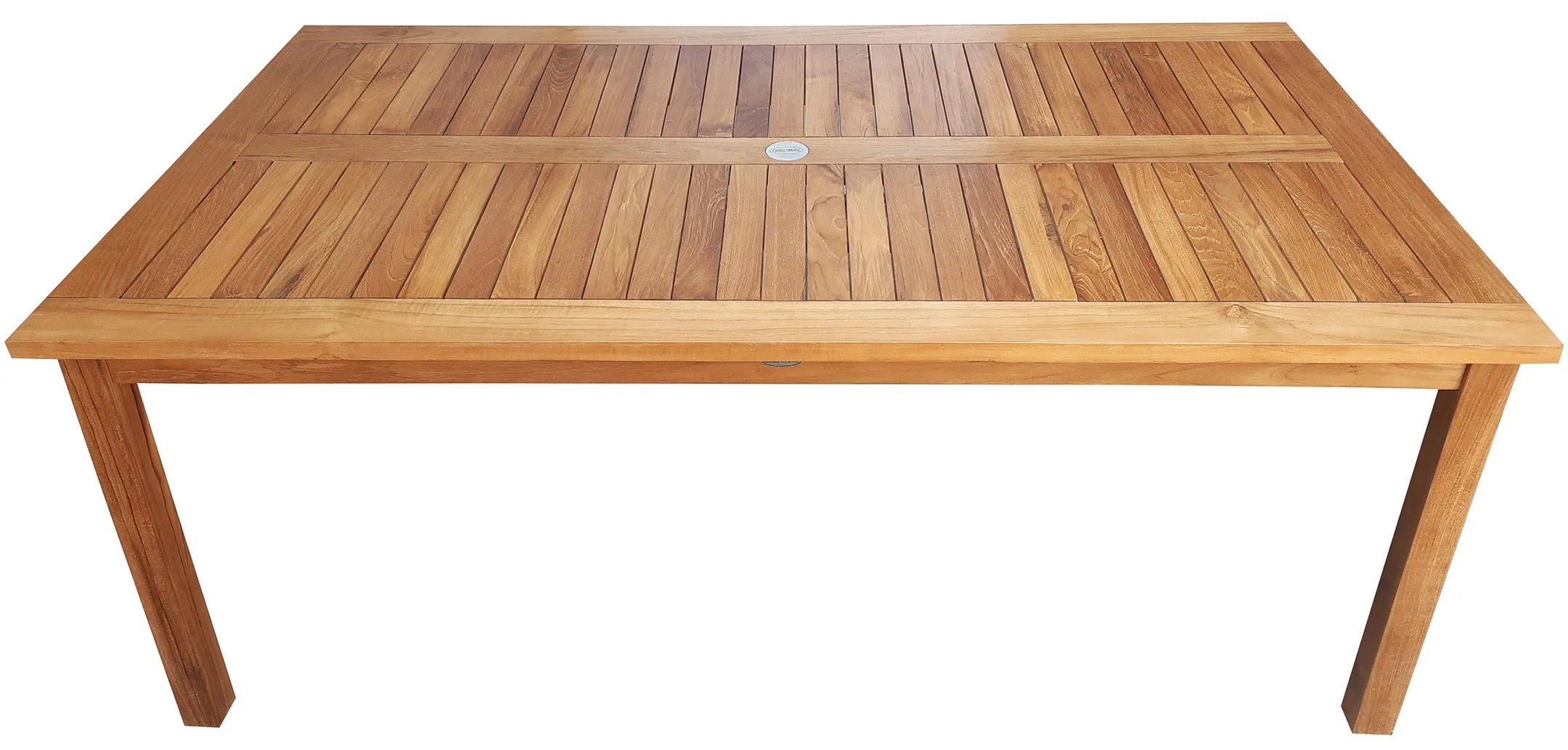 Teak Wood Bermuda Rectangular Patio Bistro Dining Table, 55 x 35 inch