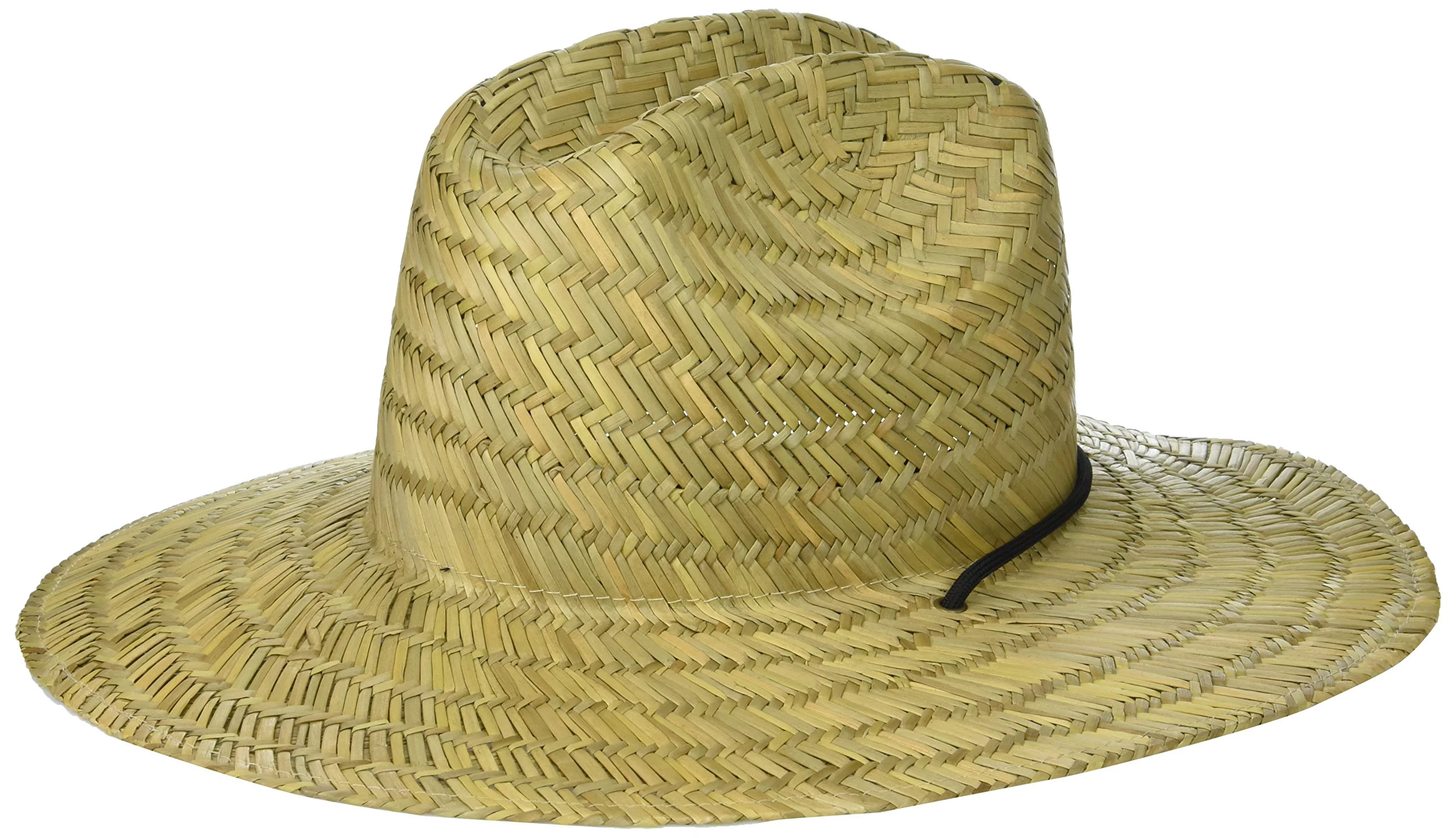 Brooklyn Surf Men's Straw Sun Classic Beach Hat Raffia Wide Brim, Natural One Size