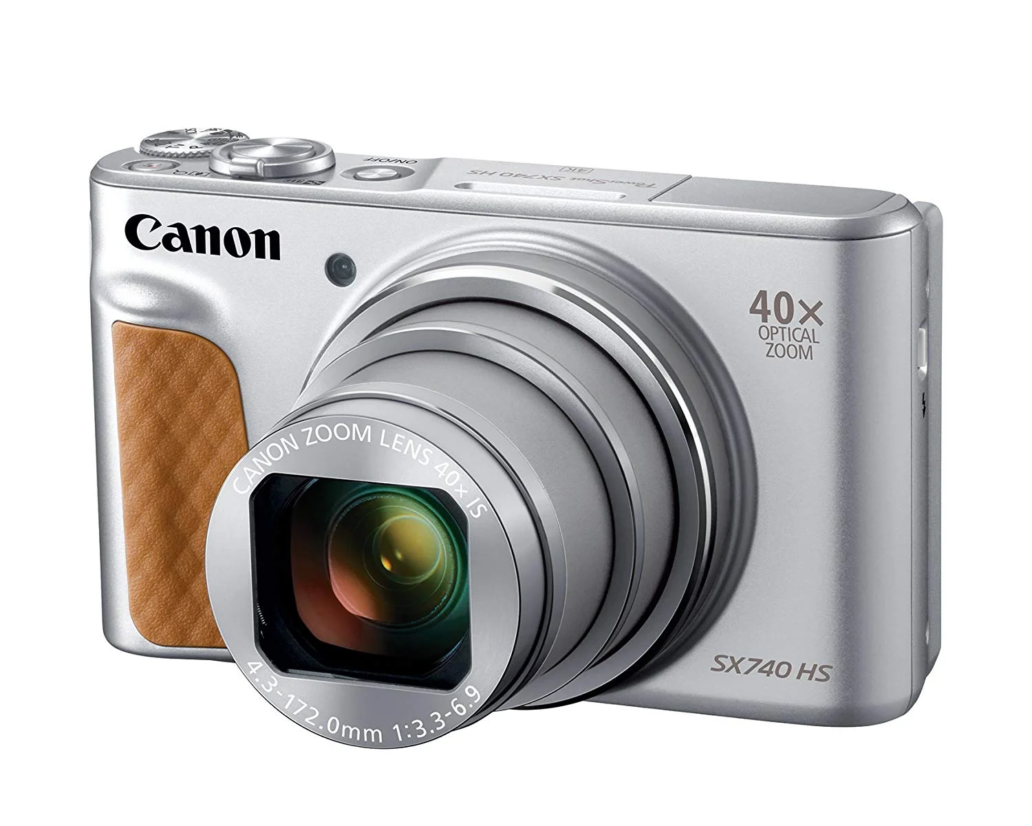 Canon PowerShot SX740 HS 20.3MP Digital Camera Silver with 40x Optical Zoom Wifi 4K Video