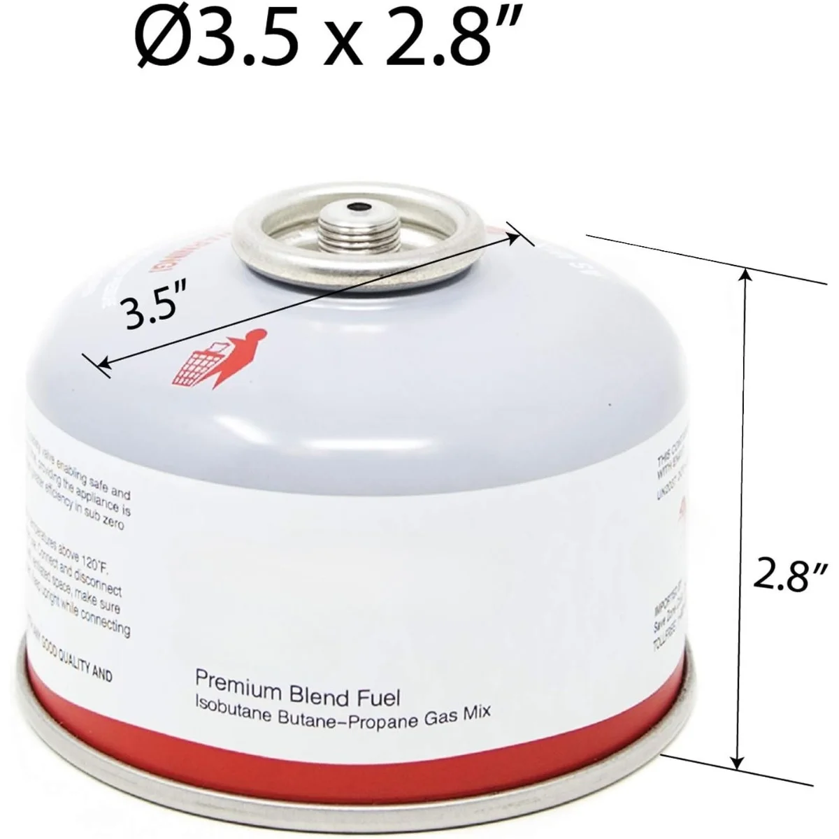 Camping Fuel Blend Isobutane Fuel Canister 100g (4 Pack)