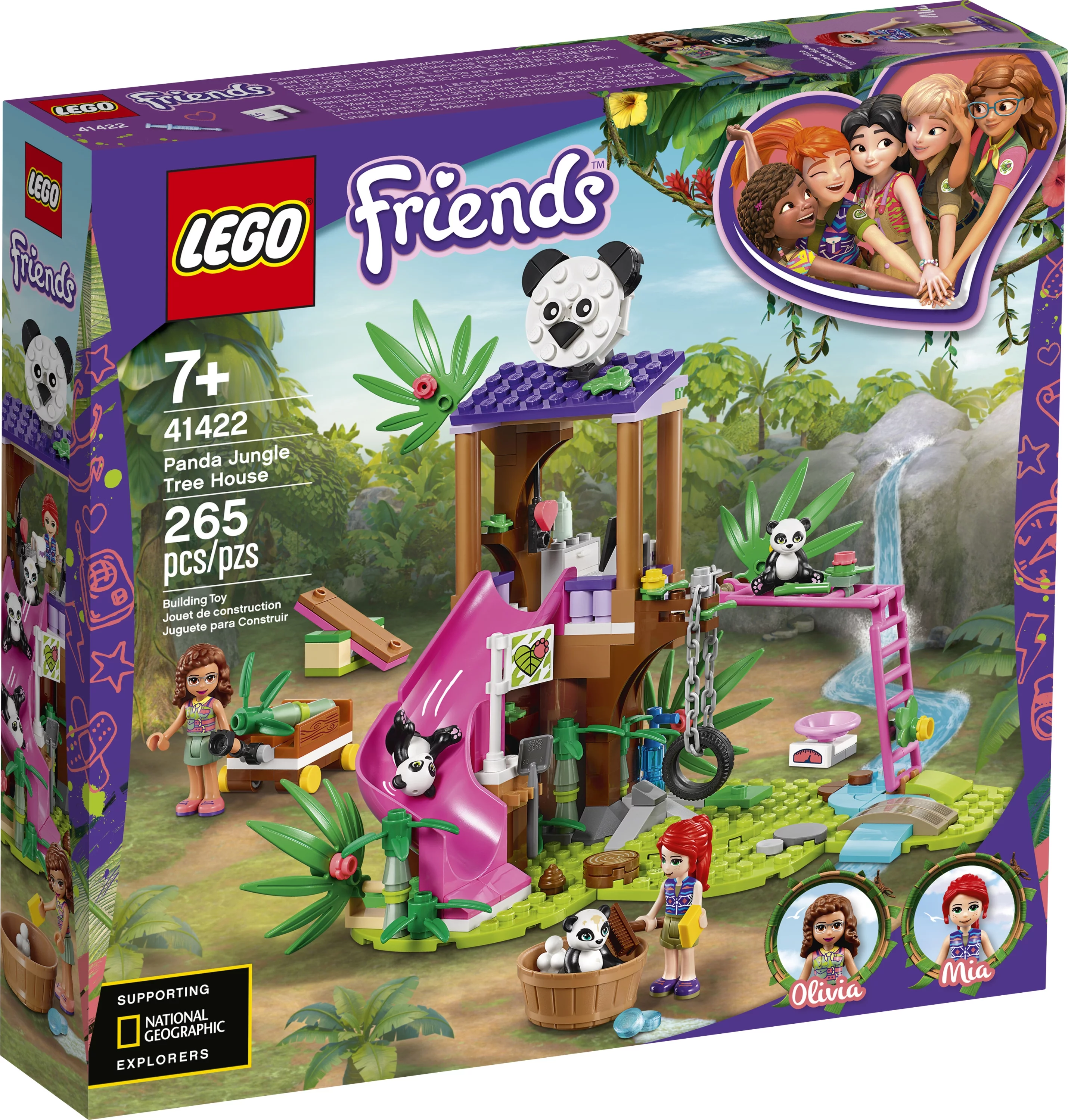 LEGO Panda Jungle Tree House 41422 Building Set (265 Pieces)