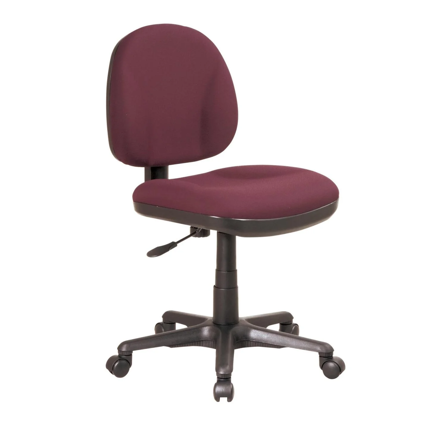 Office Star Products Sculptured Task Chair without Arms icon burgundy