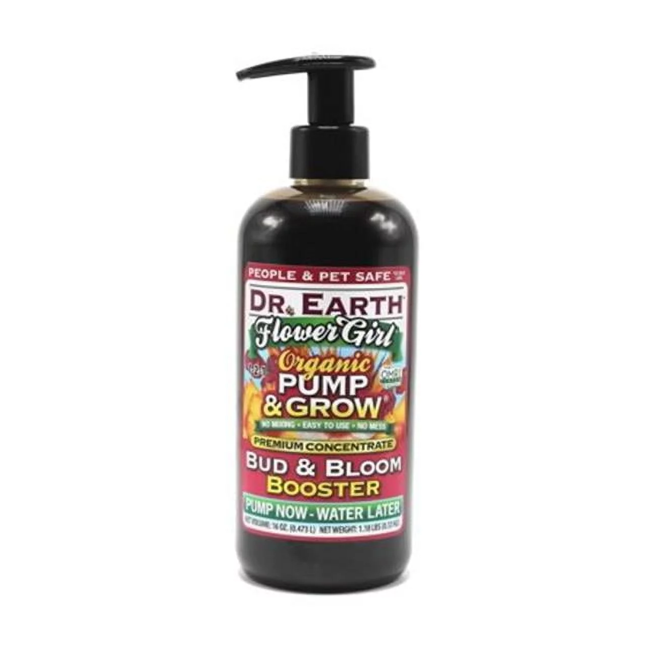 Dr Earth  16 oz Flower Girl Organic, Pump & Grow Bud & Bloom Booster Food