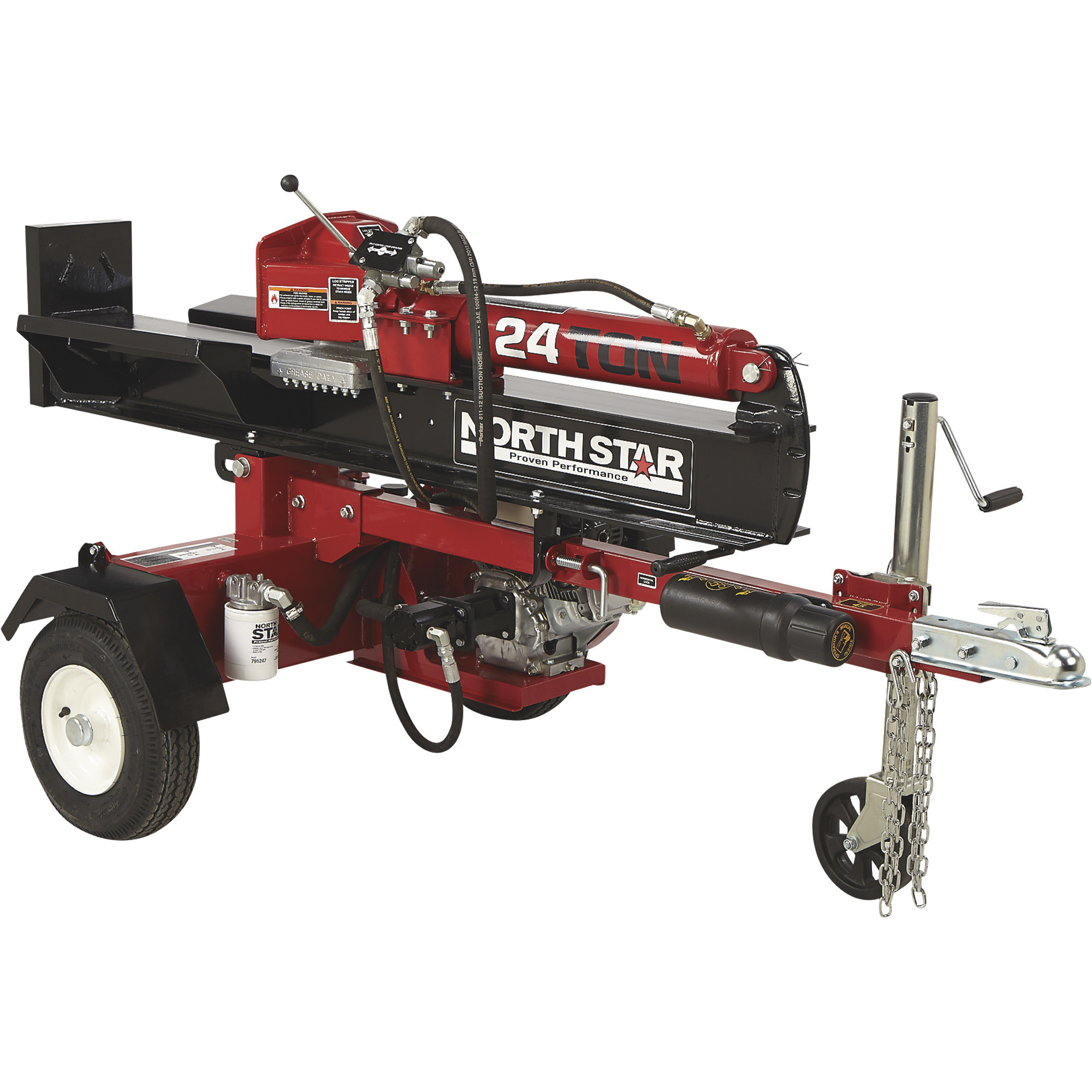 NorthStar Horizontal/Vertical Log Splitter, 24-Ton, 177cc Kohler CH255 Engine