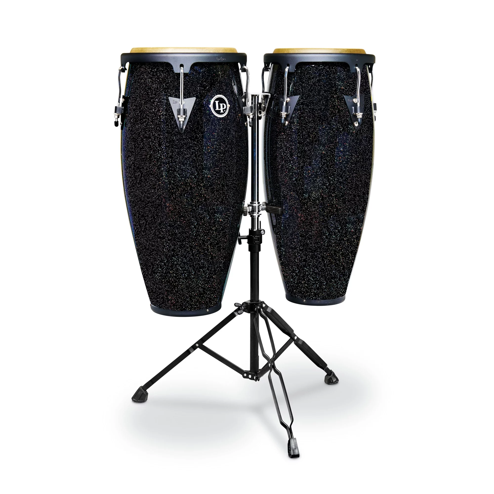 LP Aspire 10-inch and 11-inch Santana Black Magic Conga Set with Double Stand