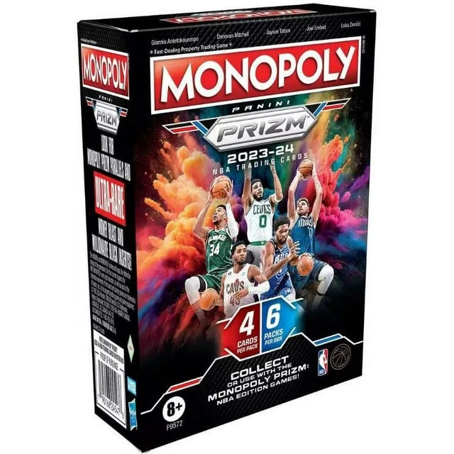 2023-24 Monopoly Prizm NBA Basketball Trading Cards Booster Blaster Box