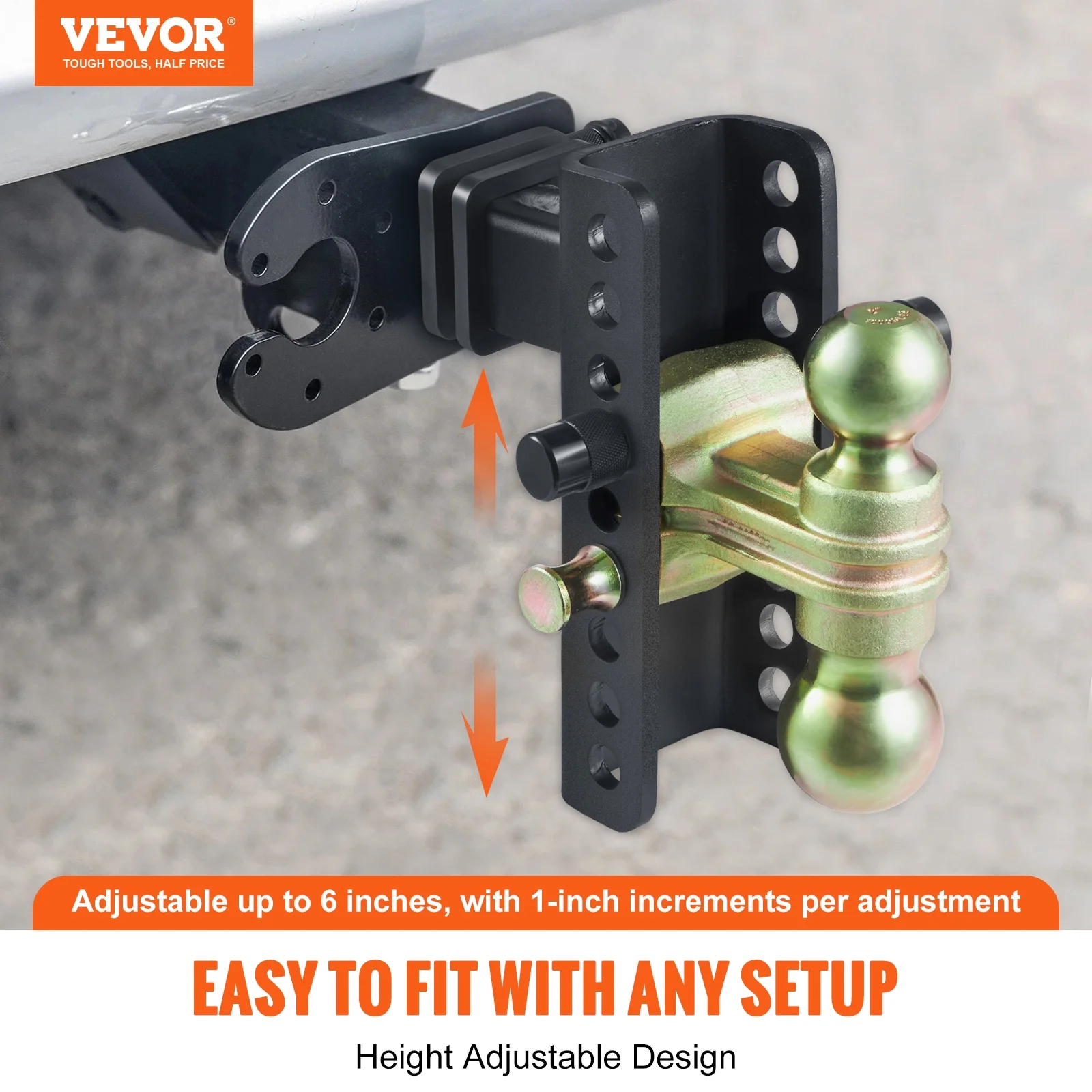 BENTISM Adjustable Trailer Hitch Tow Hitch Ball Mount 2
