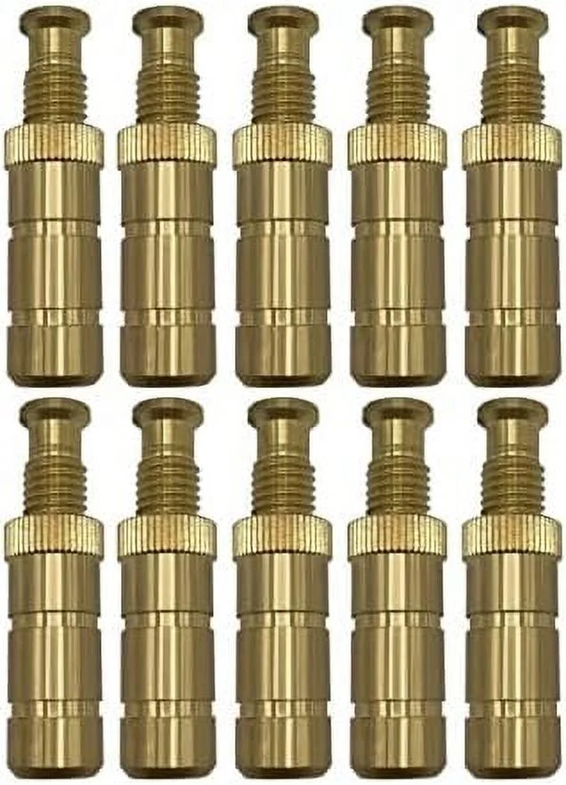 Pool Safety Cover Brass Extended Anchors For Concrete And Pavers - 10 Pack - Extended Size