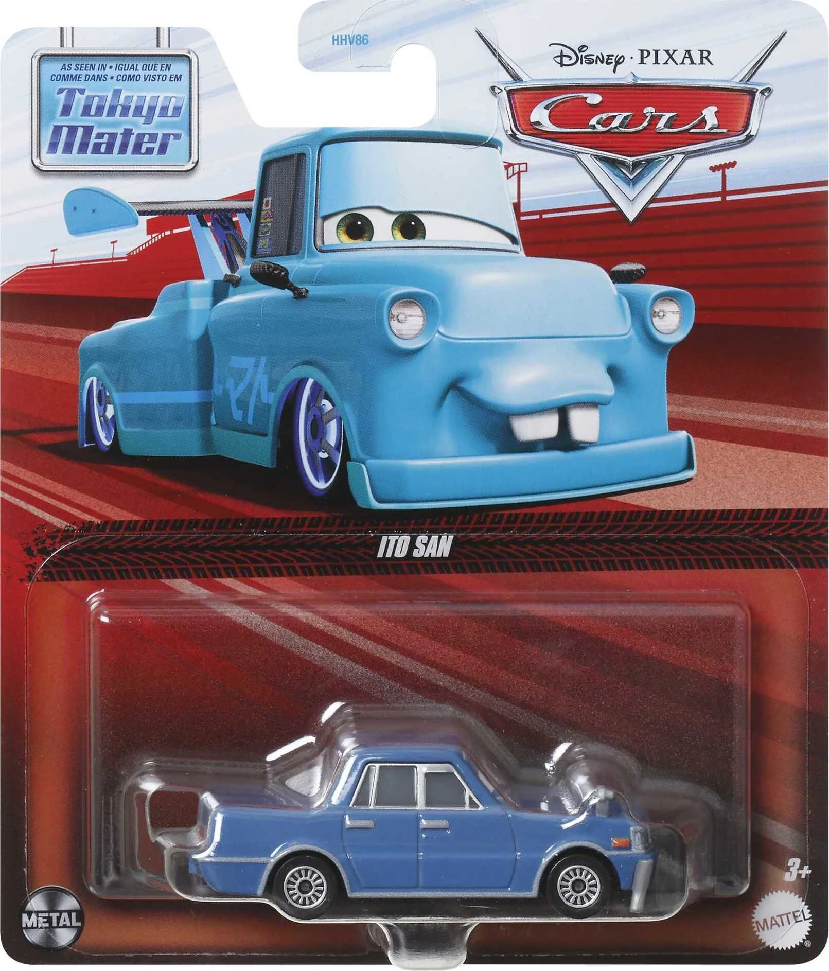 Disney Pixar Cars Ito San Die-Cast Character Car, 1:55 Scale Collectible Toy Truck, .02lbs