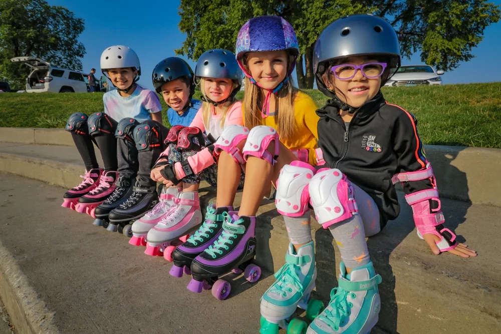 Roller Derby Protective Pack, Knee Pads, Wrist Guards, Elbow Pads