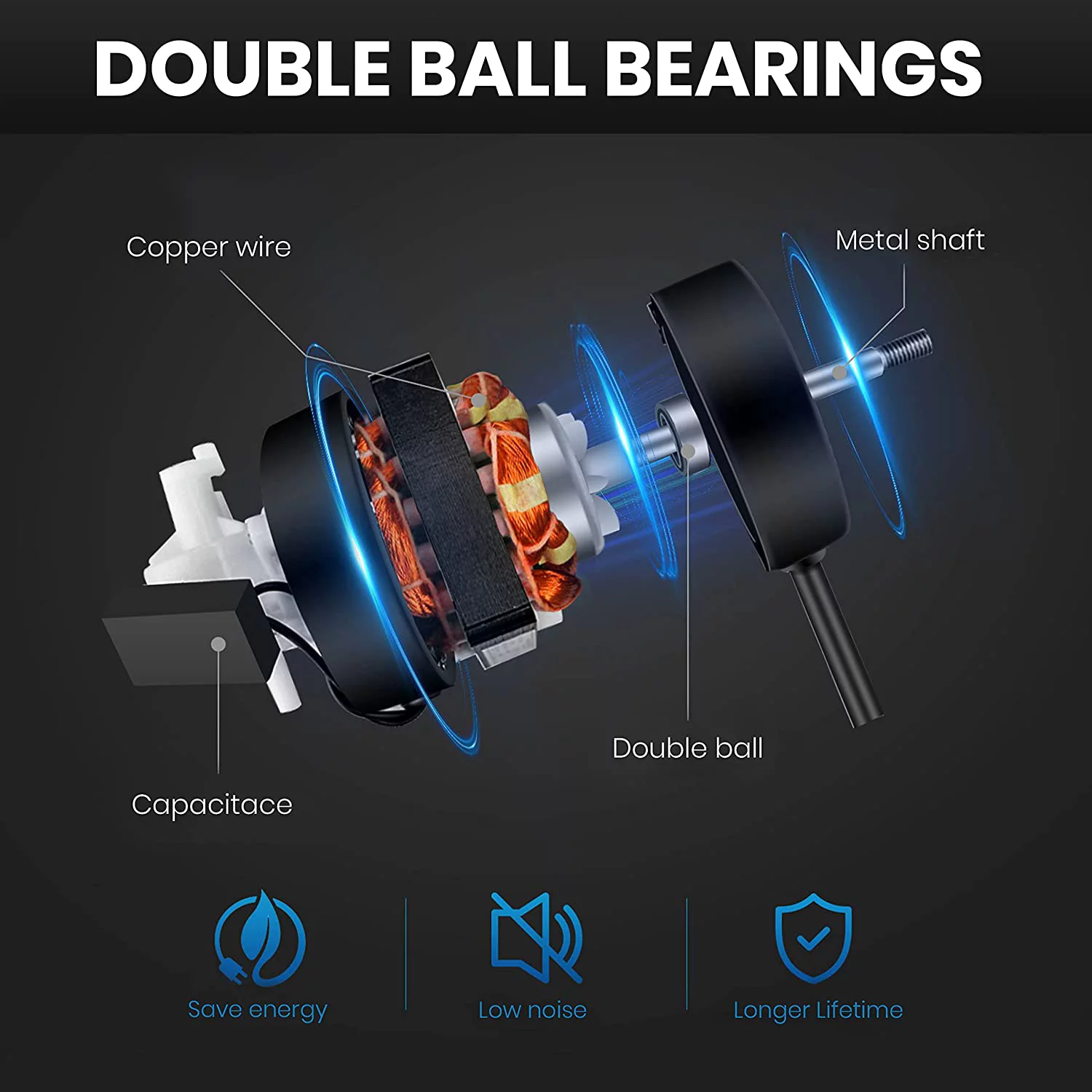 Simple Deluxe 20 inch High Velocity Wall Mount Fan with Rack and L-Iron, 3 Speed Industrial Metal Ventilation Fan