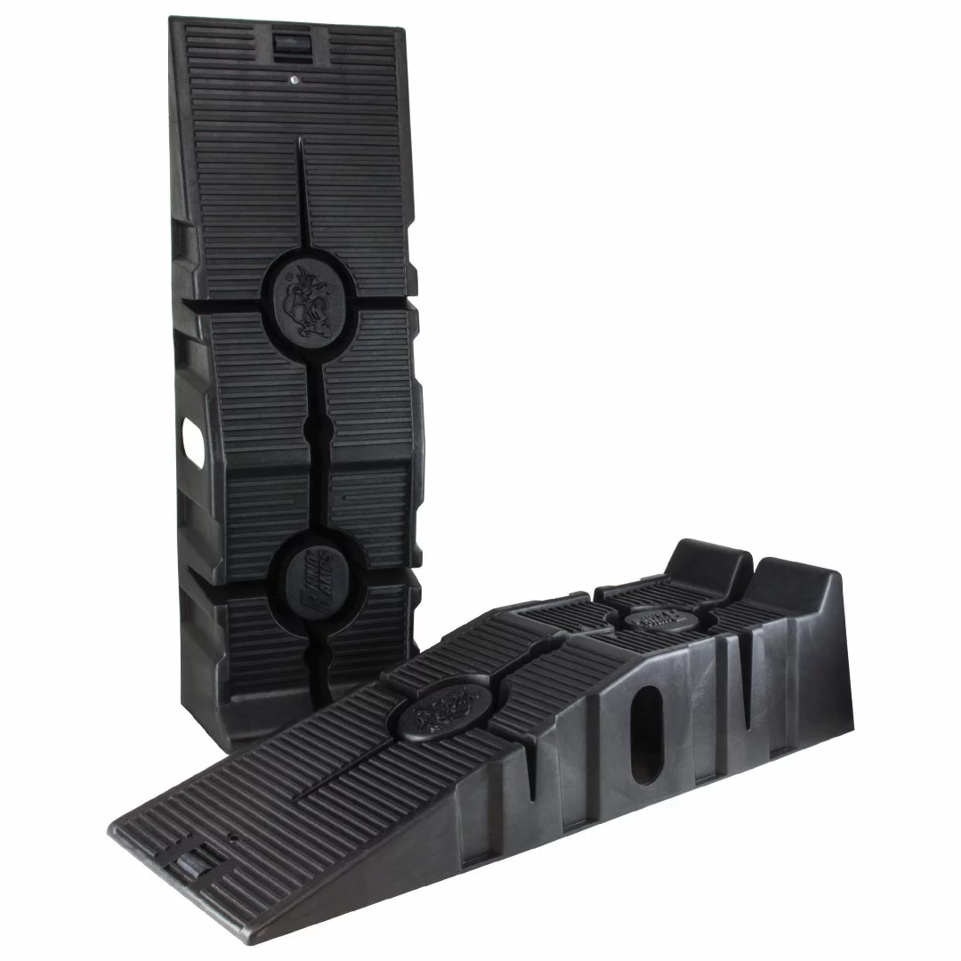 Hopkins RhinoGear RhinoRamps Vehicle Ramp Pair, 12,000lb, Black Resin, GVW Capacity, 11914MI, 2 Pieces