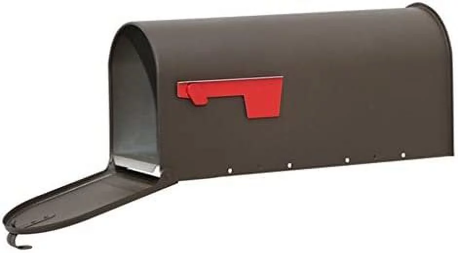 Gibraltar Mailboxes Elite Medium Capacity Galvanized Steel Bronze, Post-Mount Mailbox, E1100BZO