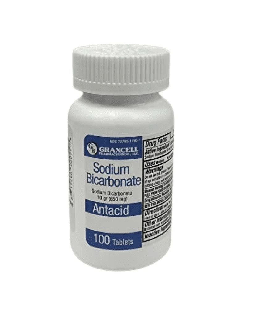 SODIUM BICARBONATE 650 MG 100 COUNT TABLETS