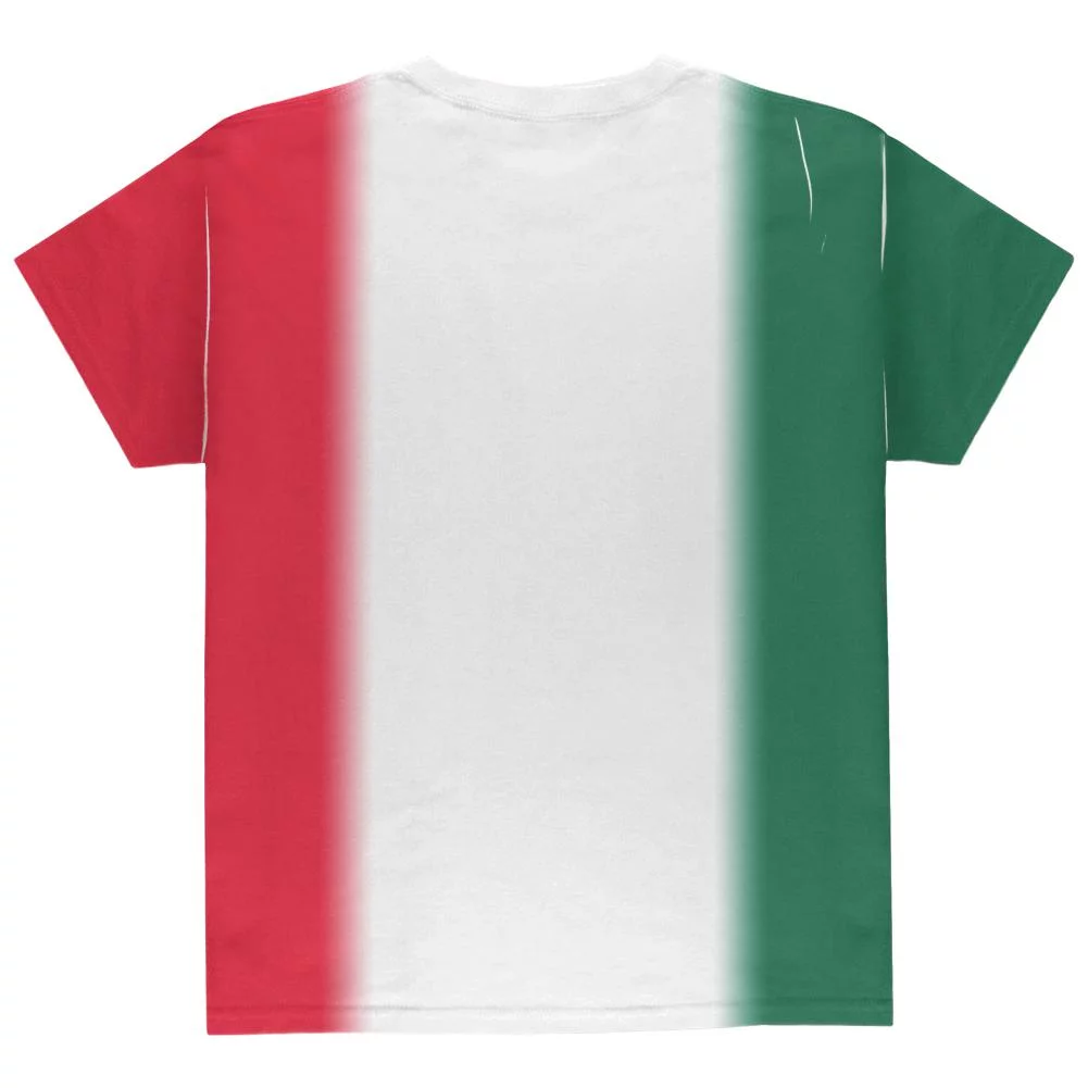 Cinco De Mayo Mexican Flag All Over Youth T Shirt Multi YSM