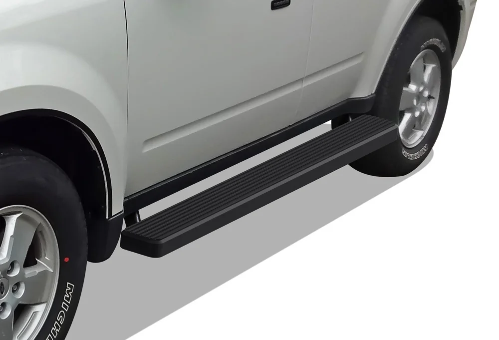 APS iBoard Running Boards 6 inches Matte Black Compatible with Ford Escape 2008-2012 & Mazda Tribute 08-11 & Mercury Mariner 08-10 Stainless Steel (Nerf Bars Side Steps Side Bars)