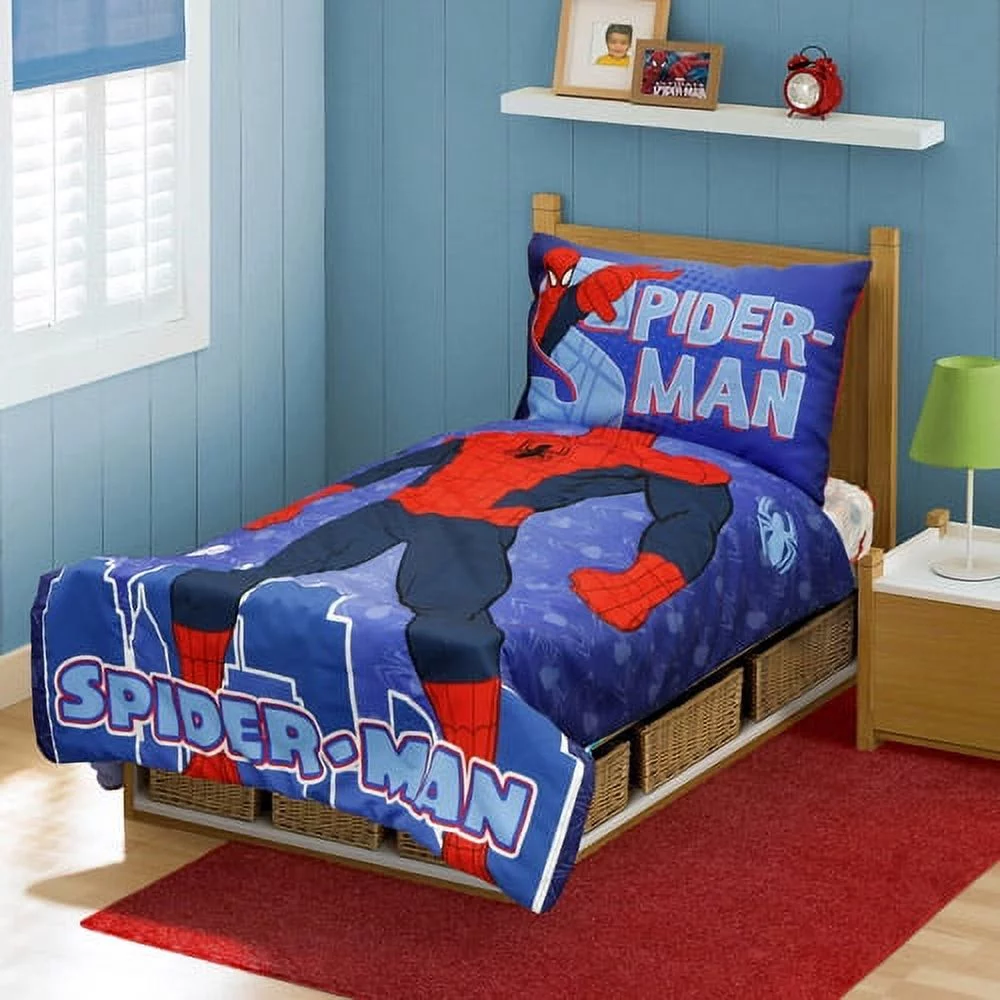 Spider-Man Toddler Bed and Bedding Value Bundle