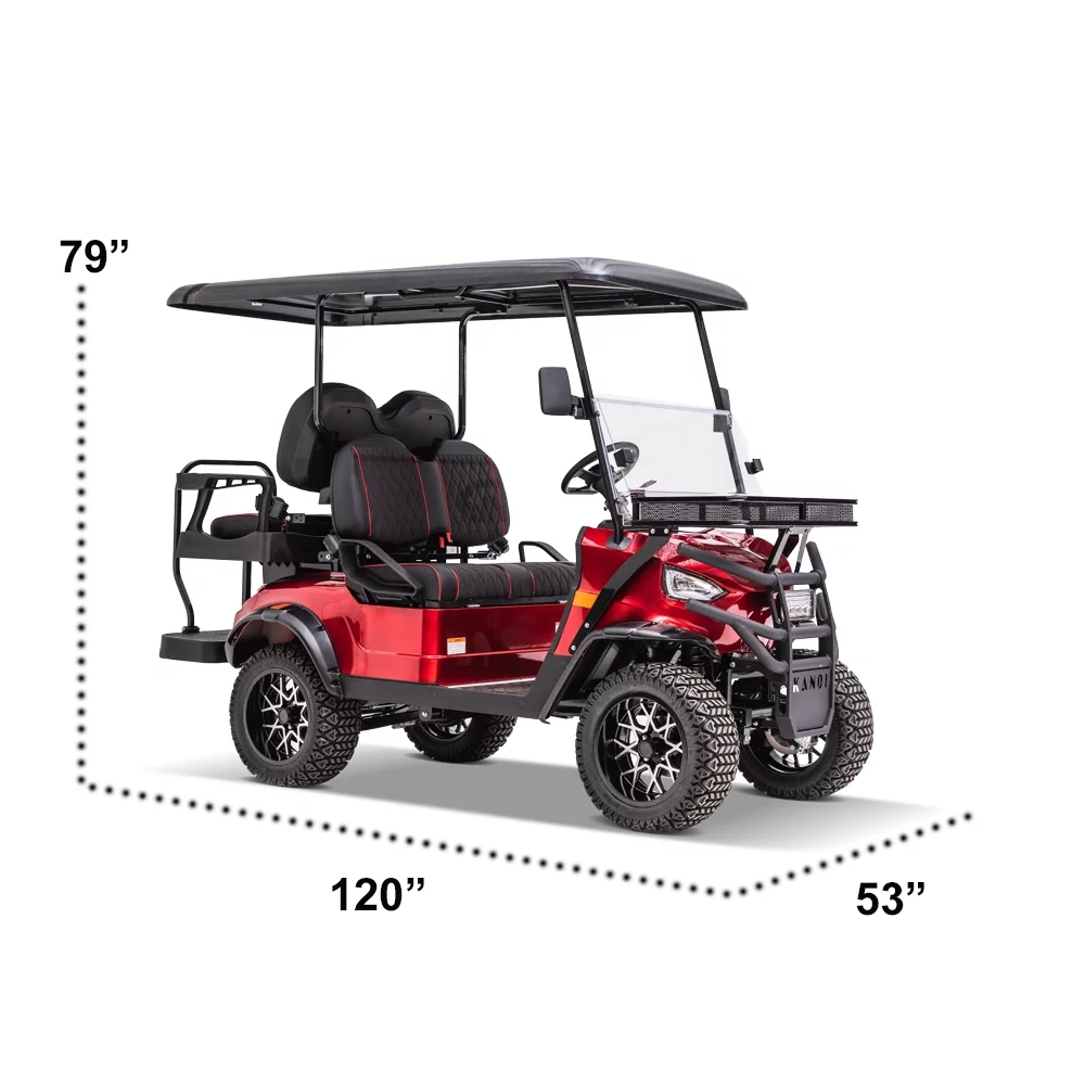 Kandi Electric Golf Cart Kruiser 4P AGM (Black)
