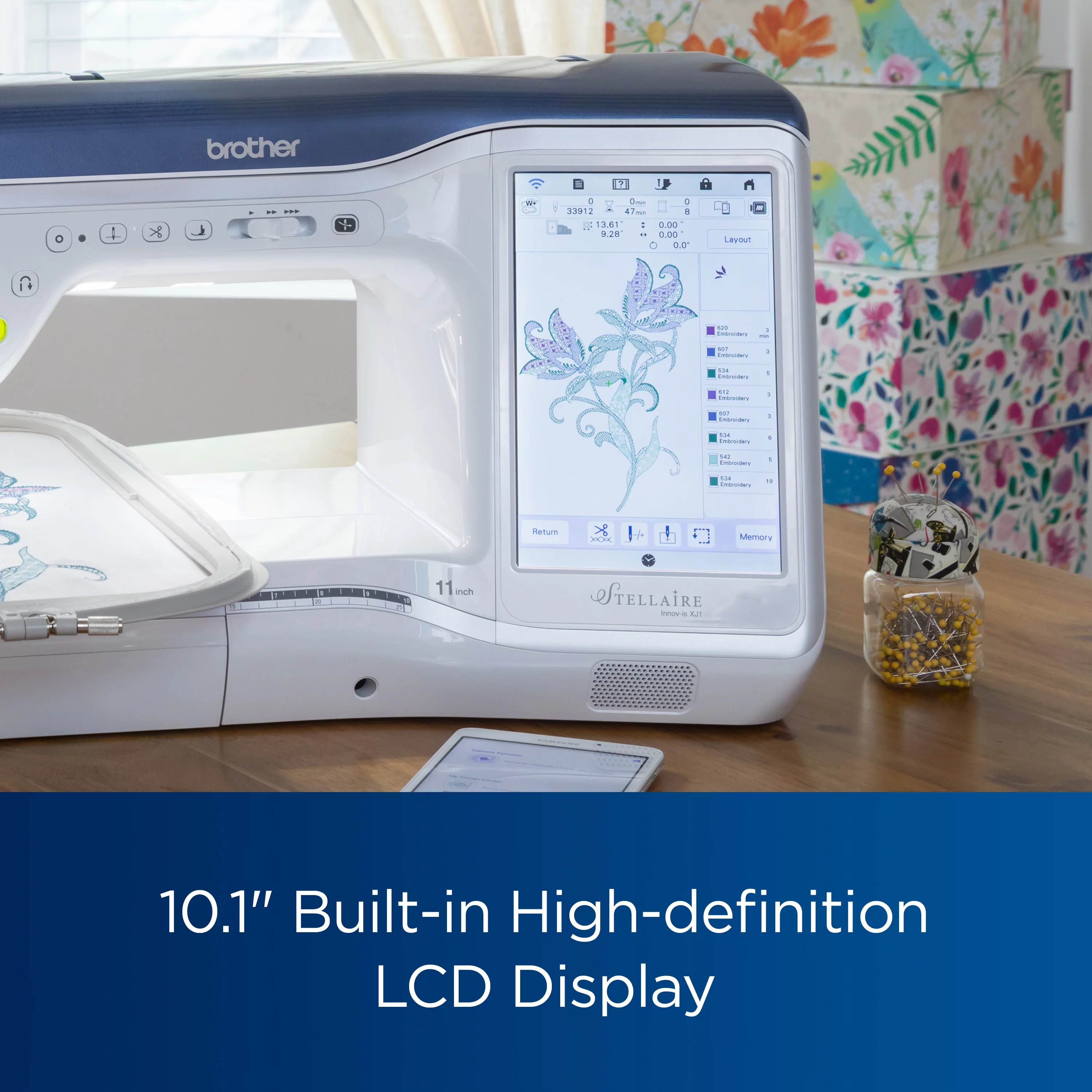 Brother Stellaire Innov-ís XJ1 Sewing, Embroidery & Quilting Machine with Advanced Features