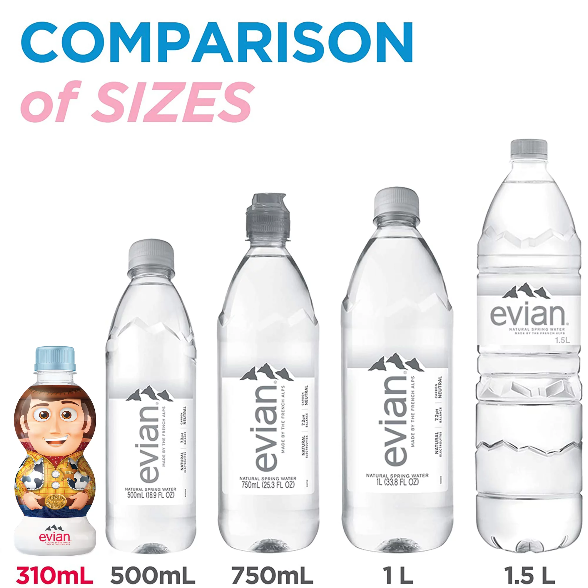 evian Natural Spring Water, 10.48 Fl Oz, 24 Count Bottles