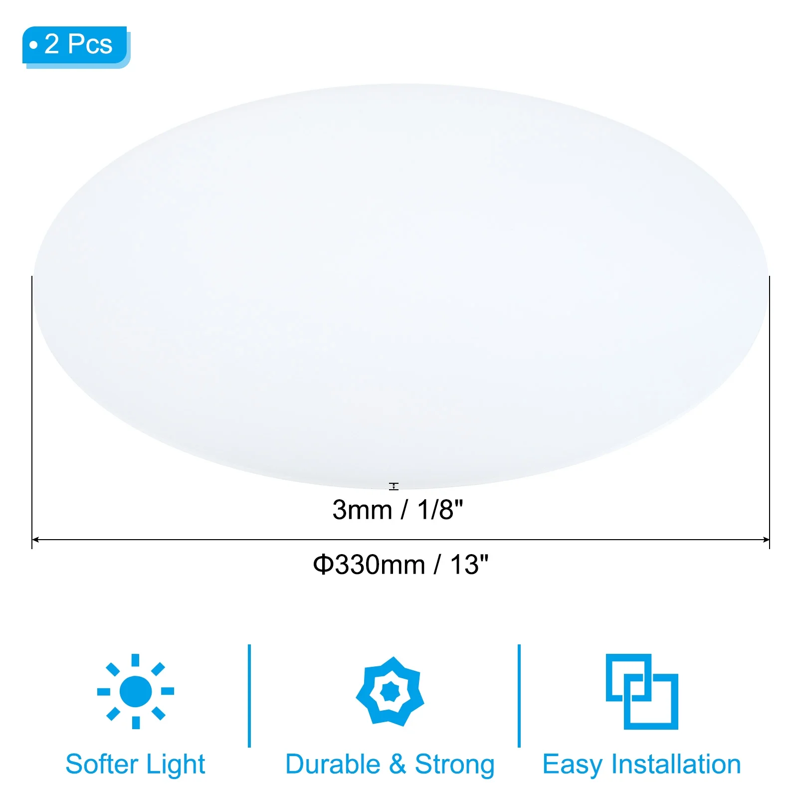 Uxcell Lampshade Diffuser, 2 Pack 13