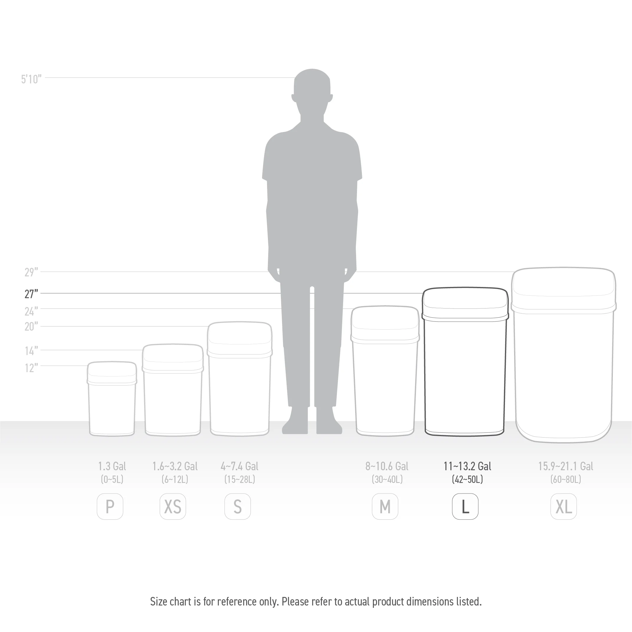 Nine Stars 13.2 gal / 50L Open Top Trash Can Red, Fingerprint-Resistant Stainless Steel