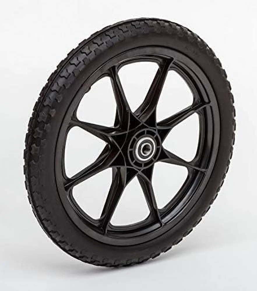 Lapp Wheels Set of Two 20x1.95 With 3/4 bearings Flat Free Plastic Spoke Wheel, Utility Cart, Garden cart, Pony Wagon Replacement Wheels, (3/4 Bearings)