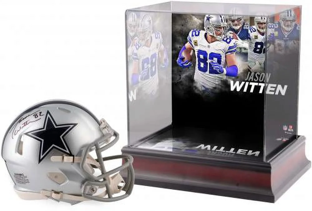 Jason Witten Dallas Cowboys Autographed Riddell Speed Mini Helmet with Deluxe Mini Helmet Case - Fanatics Authentic Certified