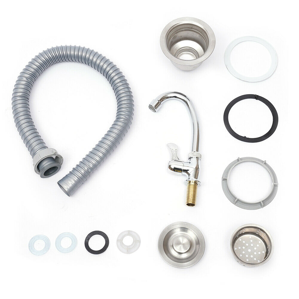 Commercial Stainless Steel Sink Bowl Kitchen Catering Prep Table +1 Compartment