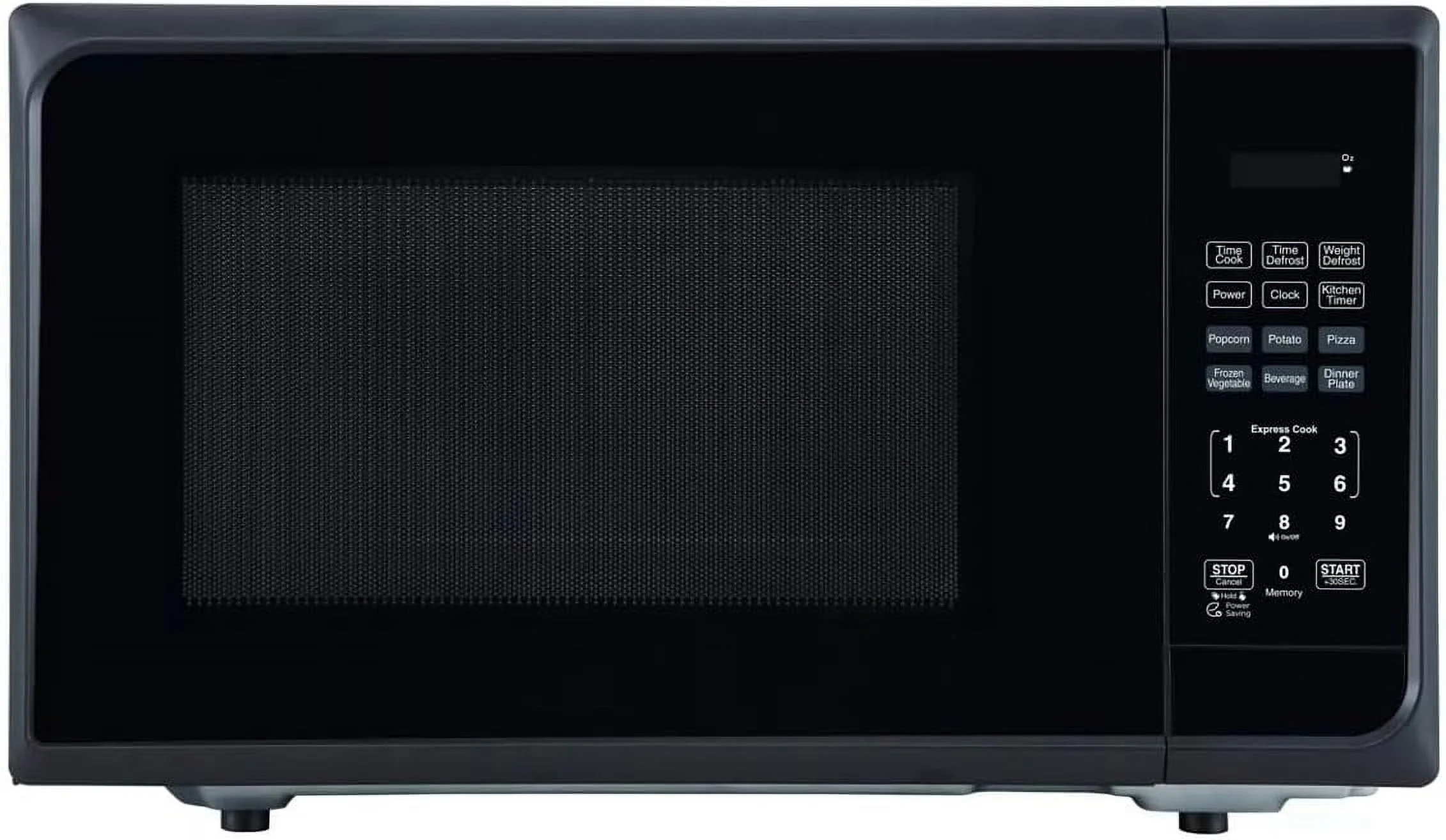 WG 1.1 cu ft 1000W Microwave Oven - Stainless Steel Black