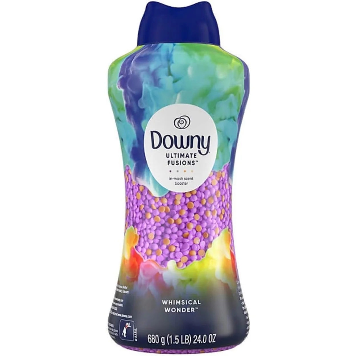 Downy Ultimate Fusions In-Wash Scent Booster Beads + Dual Action Scent Release, Whimsical Wonder 24 oz