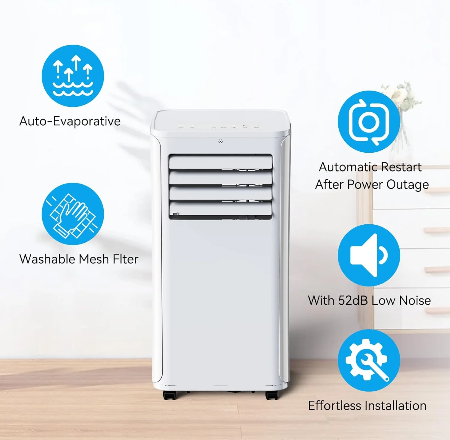 Open Box Coolblus portable air conditioner, 12000 BTU PAC-A016B-07KR - White