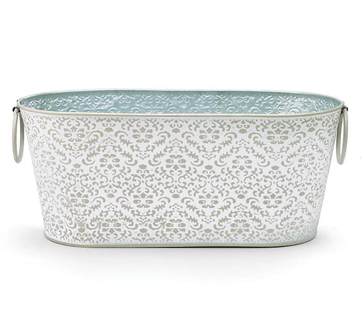 Burton & Burton 9743188 GRAY WHITE EMBOSSED TIN DOUBLE 4