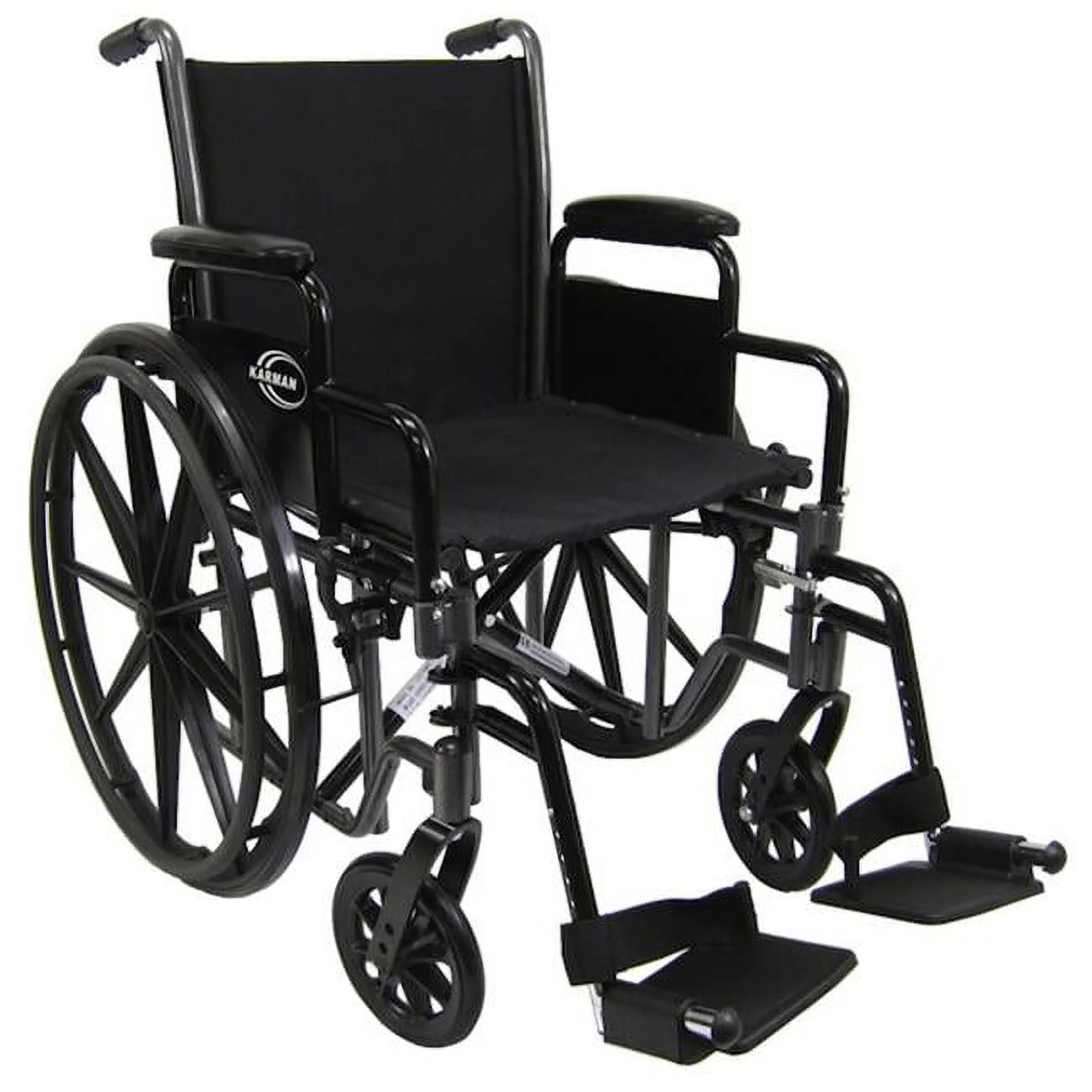 LT-700T 16 in. Height Adujustable Seat 36 lbs. Lightweight Steel Wheelchair with Removable Armrest