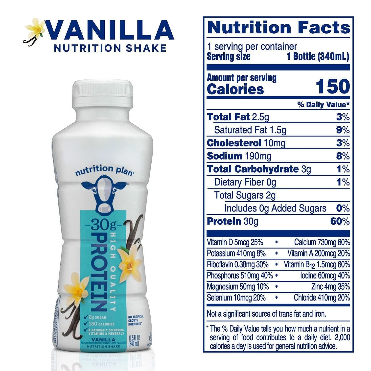 Fair Life Nutrition Plan High Protein Liquid Shake, Vanilla, 11.5 Fl Oz, Pack of 12