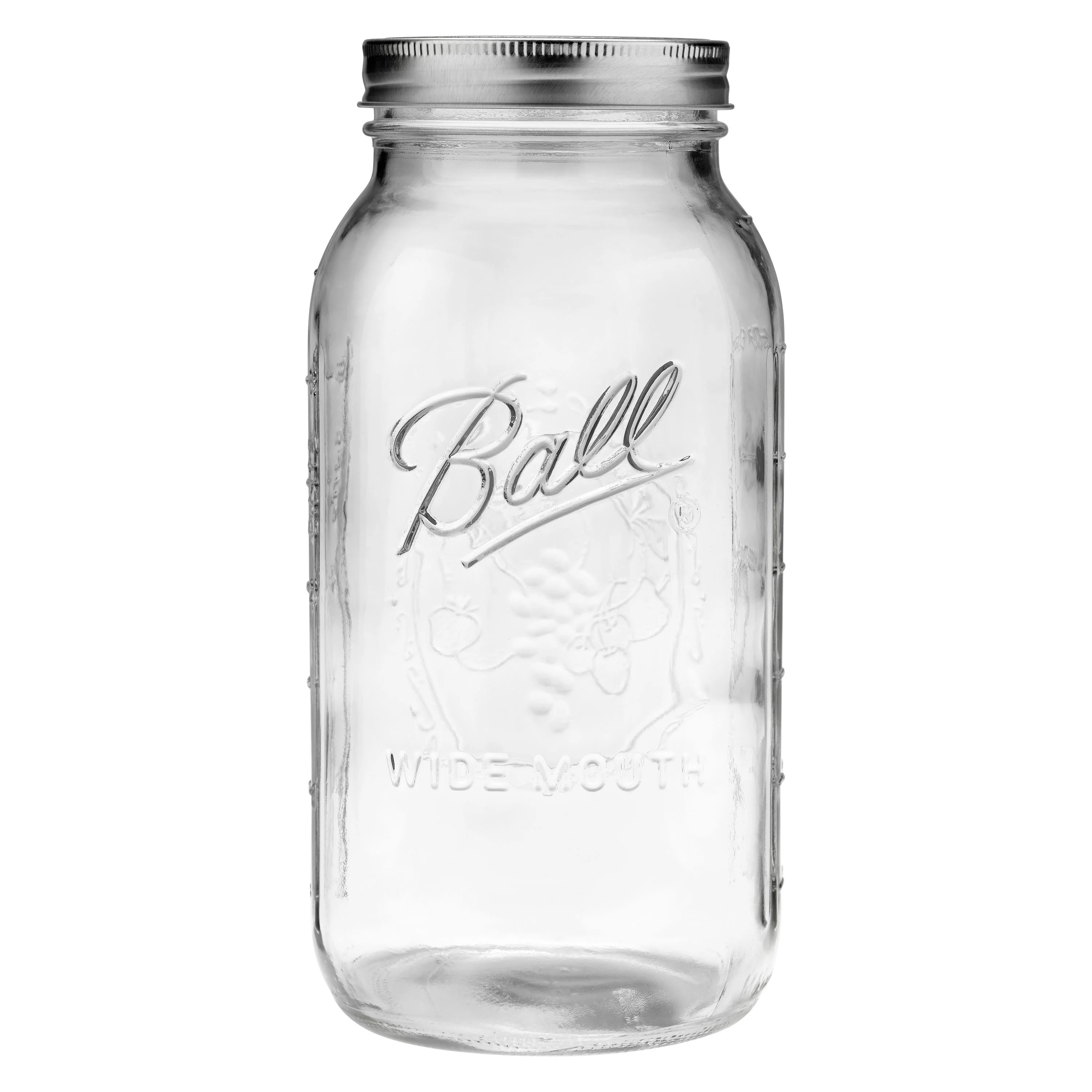 (2 pack) Ball Wide Mouth 64oz Half Gallon Mason Jars with Lids & Bands, 6 Count