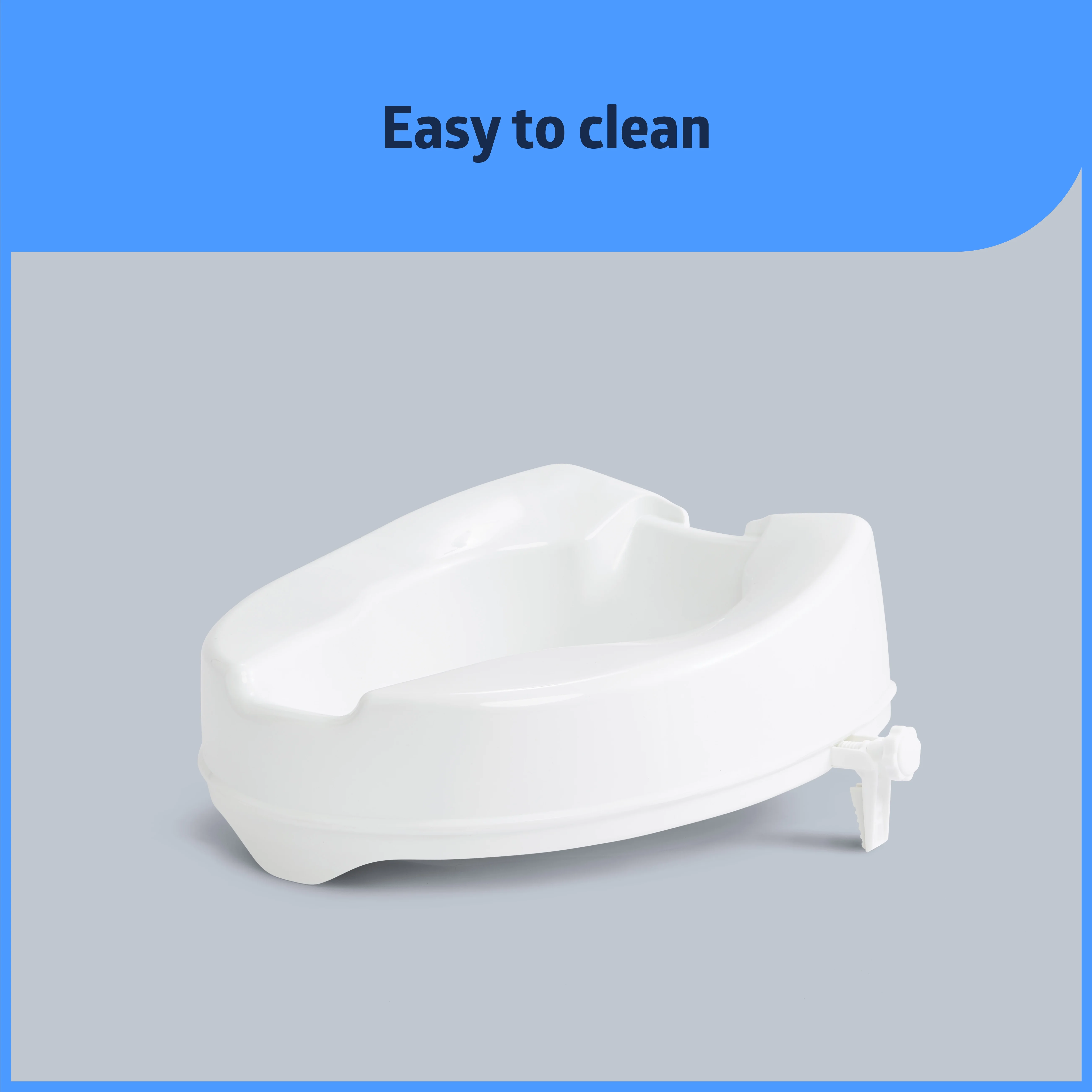 Medline Raised Toilet Seat with Secure Side Locks, 4