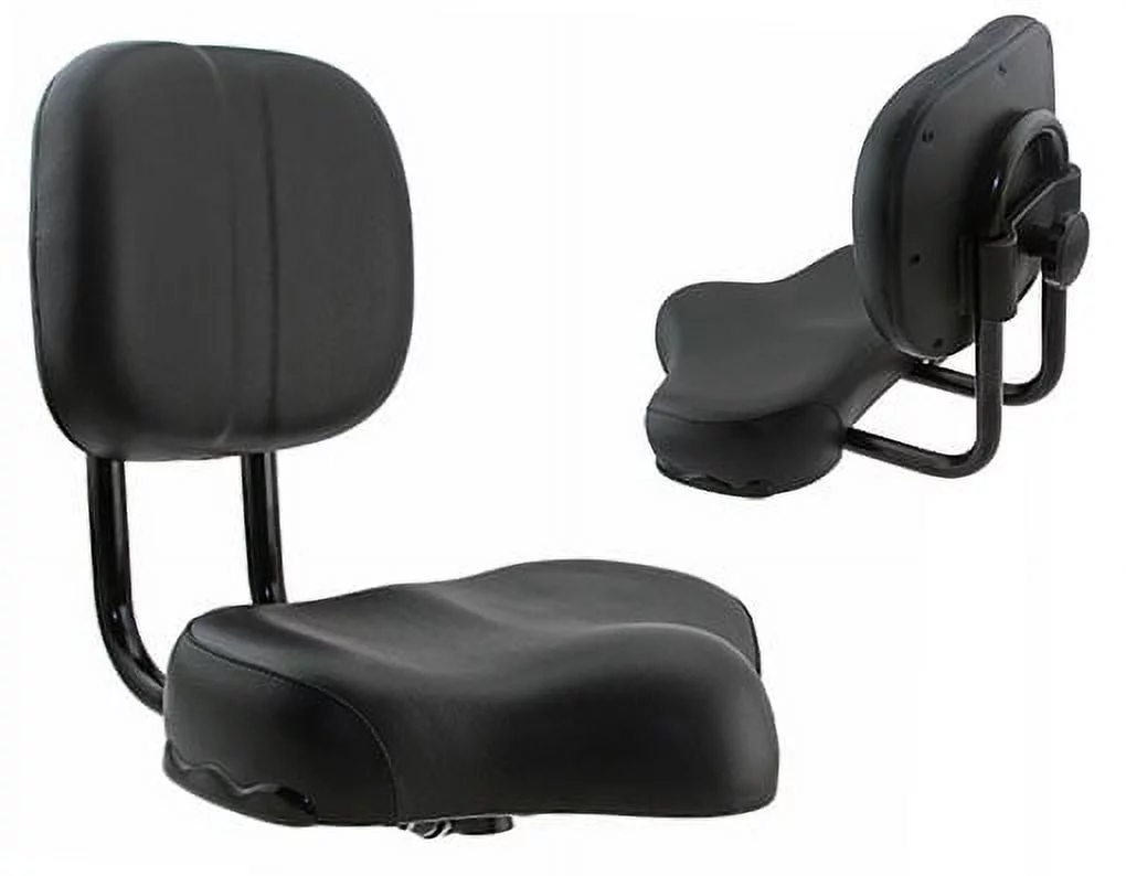 BEACH CRUISERS SADDLE W/BACK REST 917 BLACK. Bike part, Bicycle part, bike accessory, bicycle part