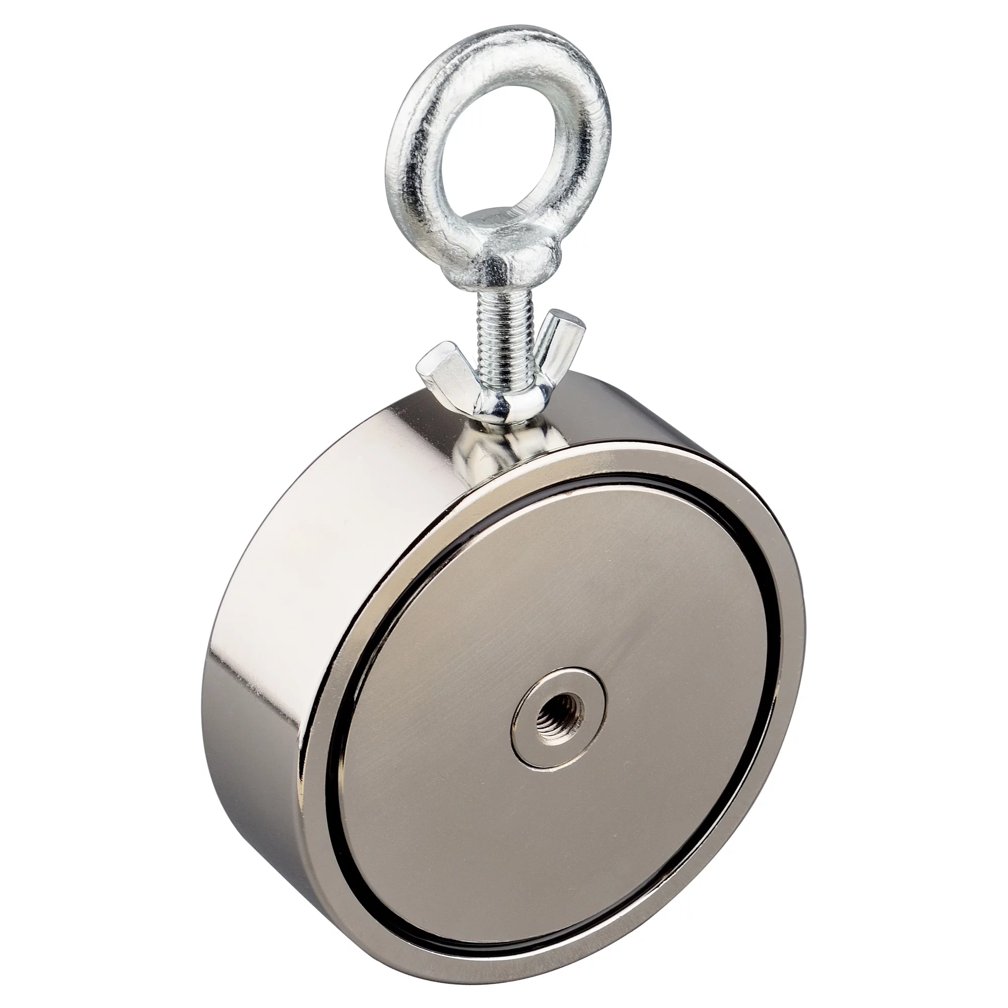 MUTUACTOR Magnet Fishing Kit Heavy Duty,Double Sides Combined 2400lb Powerful Neodymium Strong Magnets with Bolts for Retrieving Treasure in Rivers,Lakes