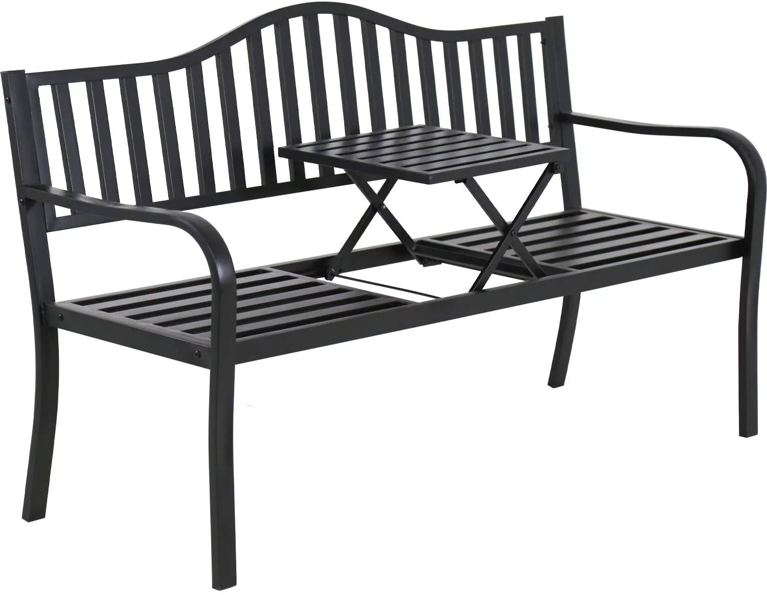 Park Bench Metal Bench Garden Bench Chair Outdoor Benches Clearance Patio Bench Yard Bench Porch Work Entryway Steel Frame Furniture