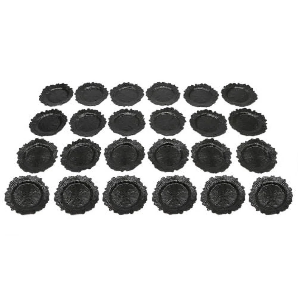 24pcs Modern Charger Plates Round Plastic Reef Plate Dinner Plates 12.6in