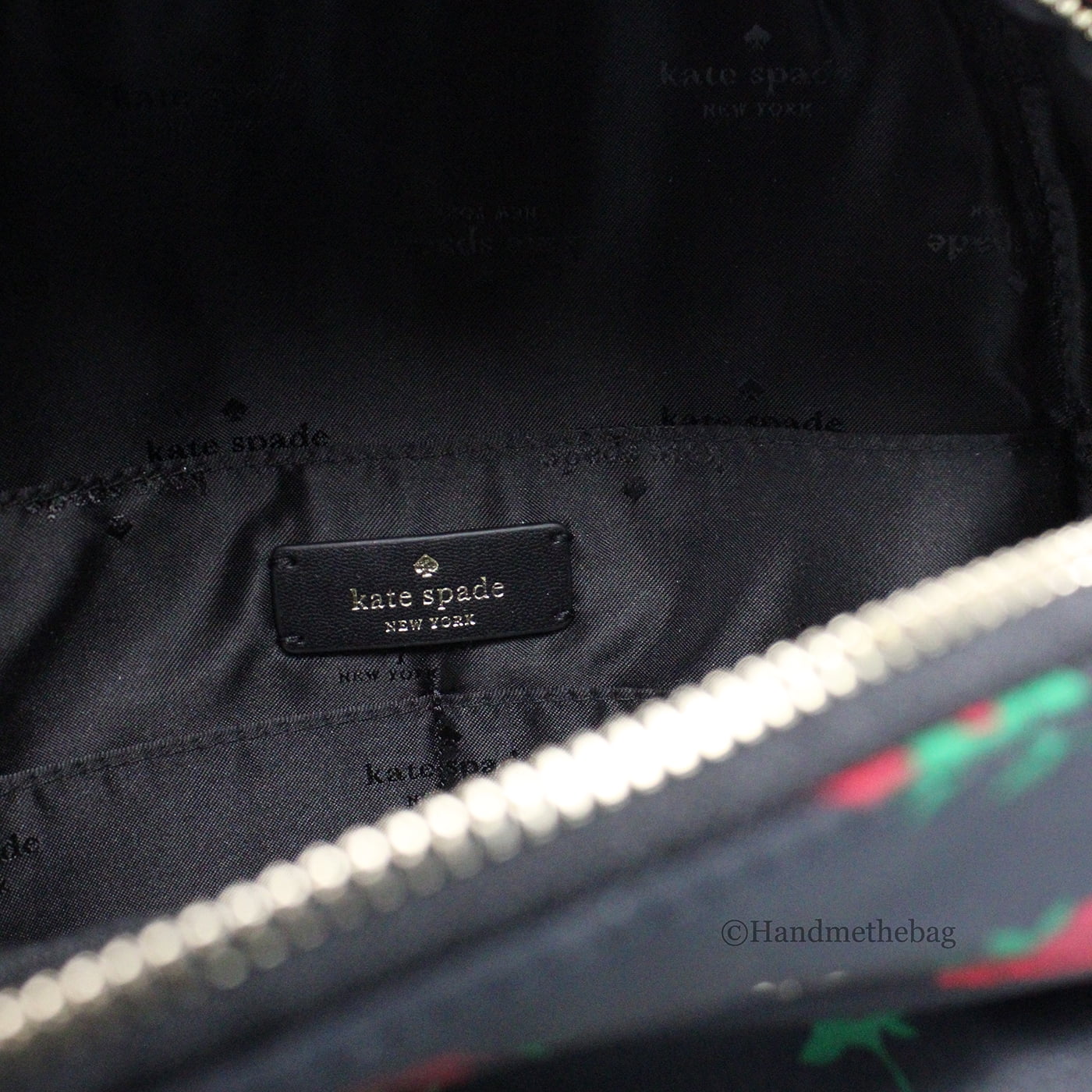 Kate Spade Medium Rose Toss Print Nylon Dome Shoulder Backpack