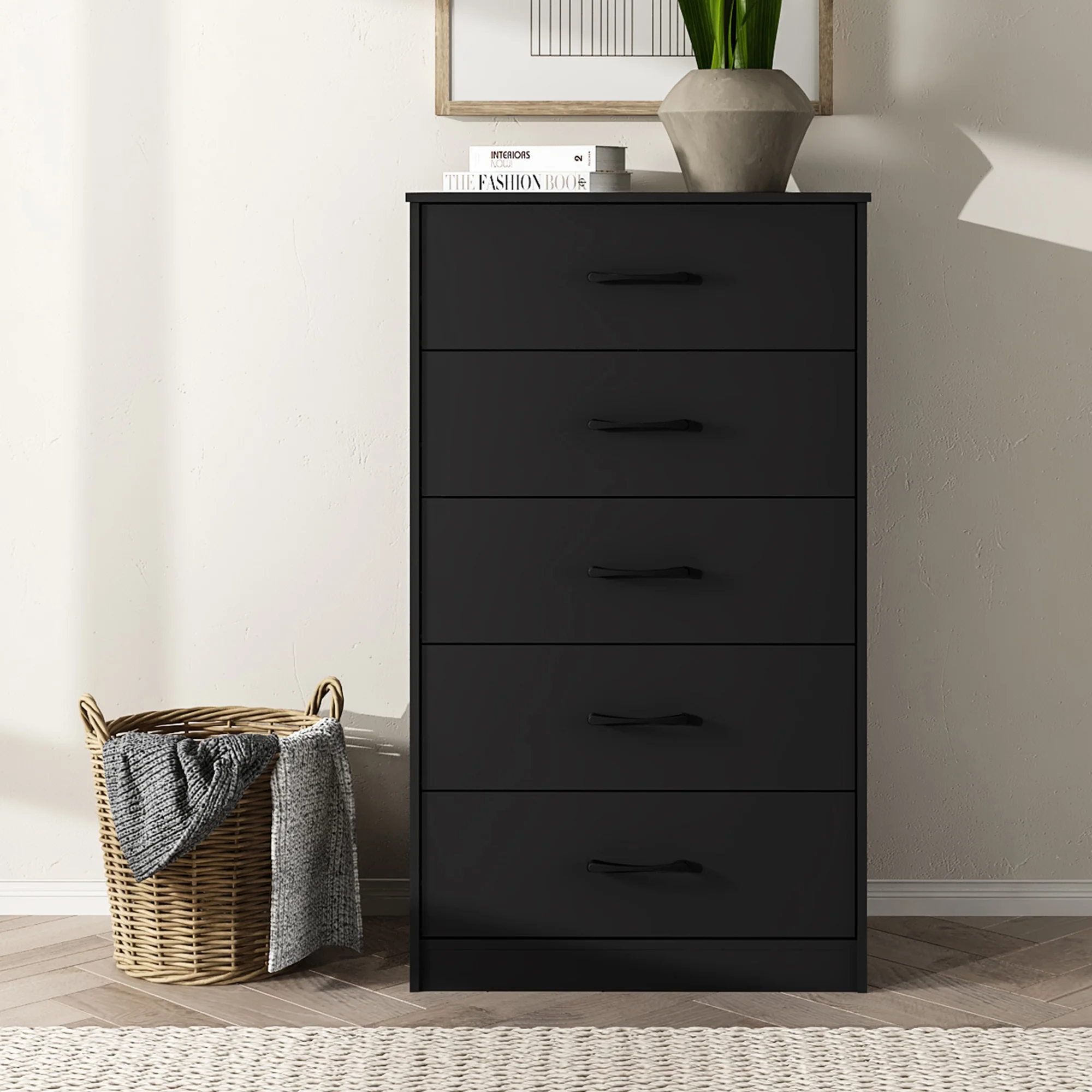 Mainstays Ardent 5 Drawer Dresser, Black