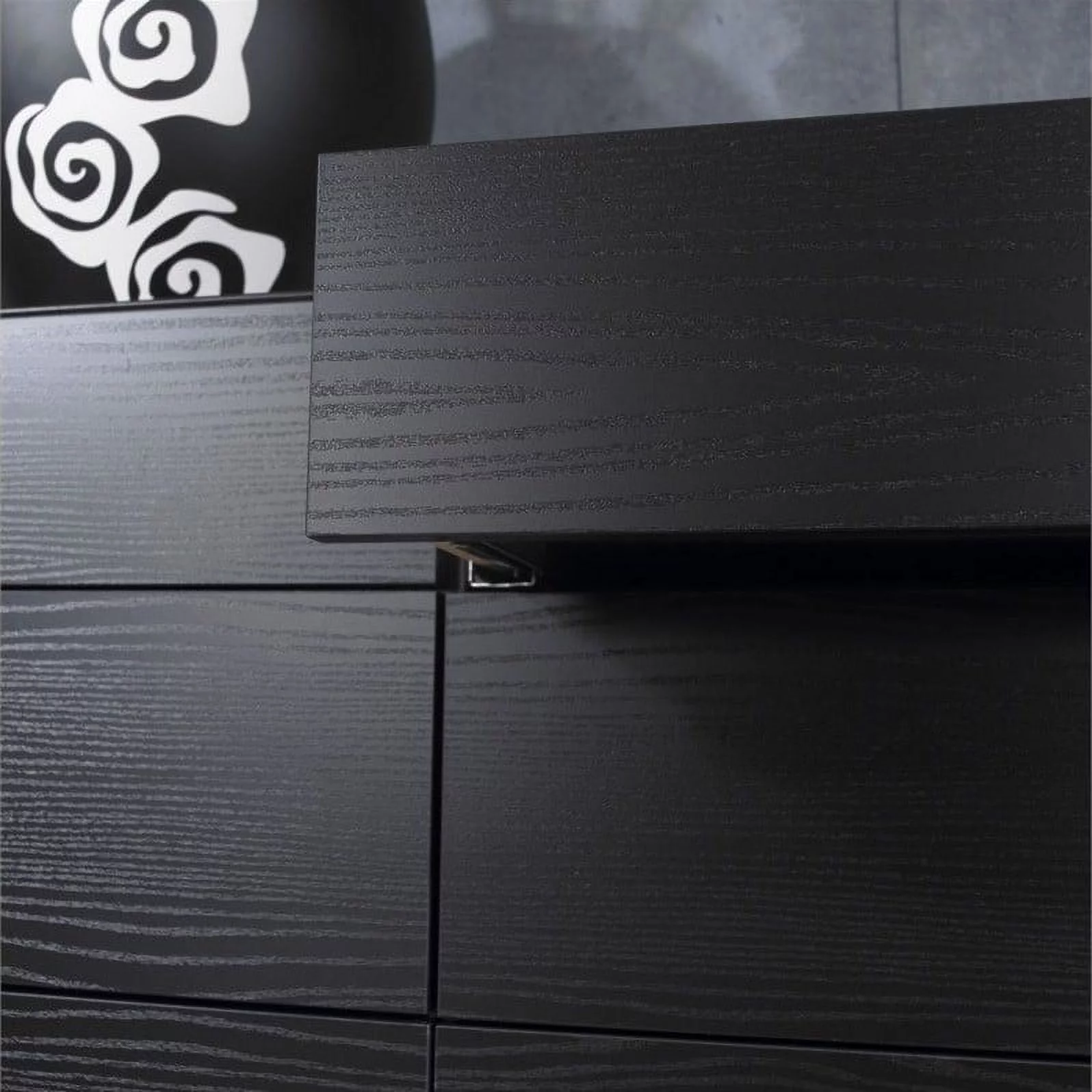 Scottsdale 3 Piece Set Nightstand and Dressers in Black Woodgrain