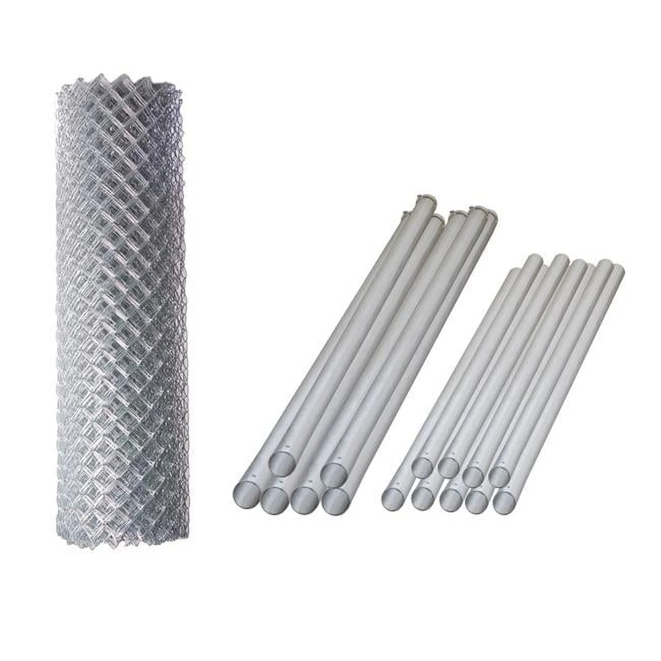 4 x 50 ft. Galvanized Steel Chain Link Fence Complete Kit